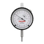 Precision Dial Indicator 0-1x0,001 mm with adjustable tolerance pointers and coverplate with lug